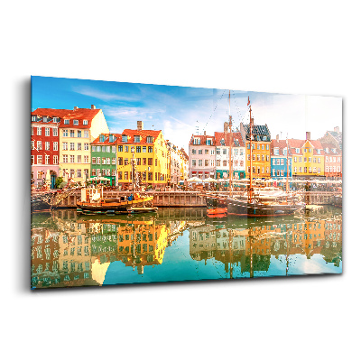 Tablou din sticlă Orașul de lângă apă