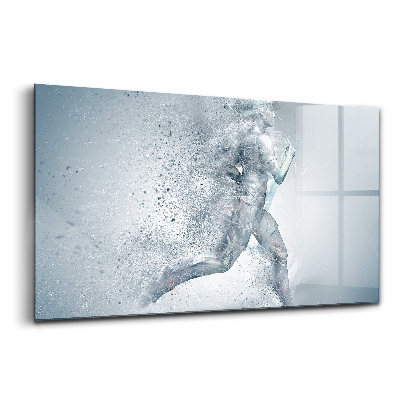 Tablou de sticlă Alergător