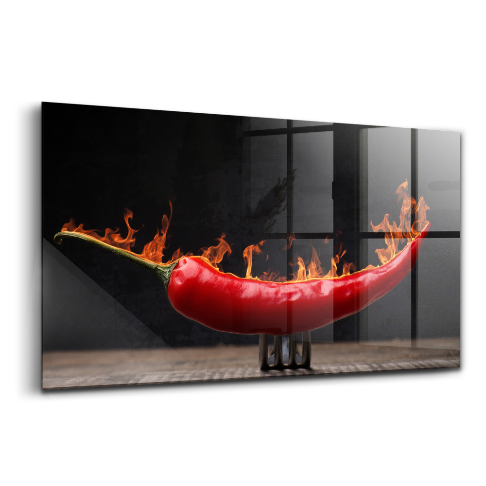 Tablou sticlă Ardei iute