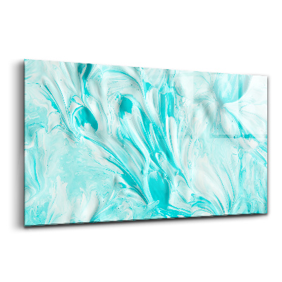 Tablou de sticlă Tapet albastru abstract