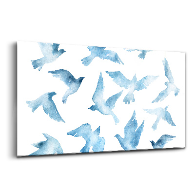 Tablou de sticlă Păsări care zboară în aer