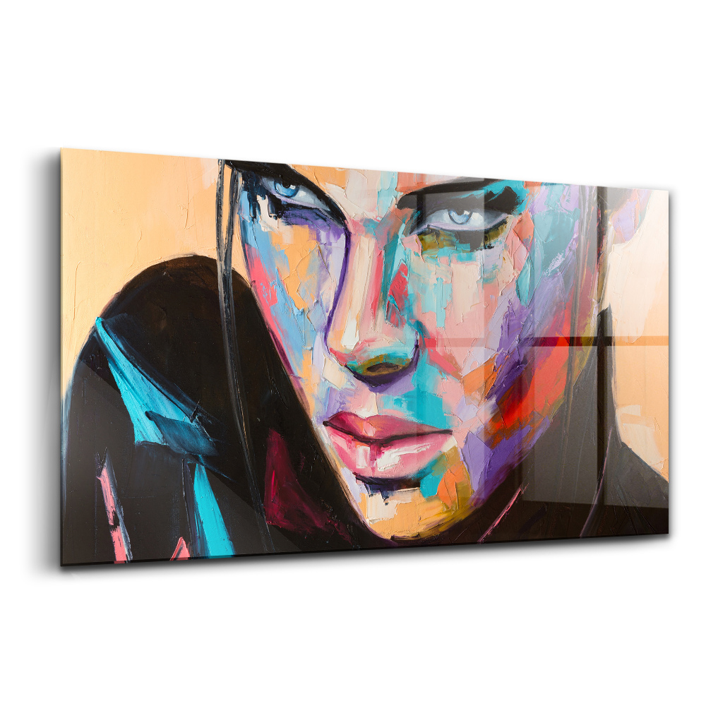 Tablou pe sticlă Portretul unei femei