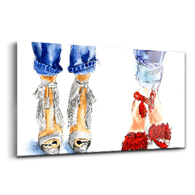 Tablou pe sticlă Tocuri înalte pentru femei