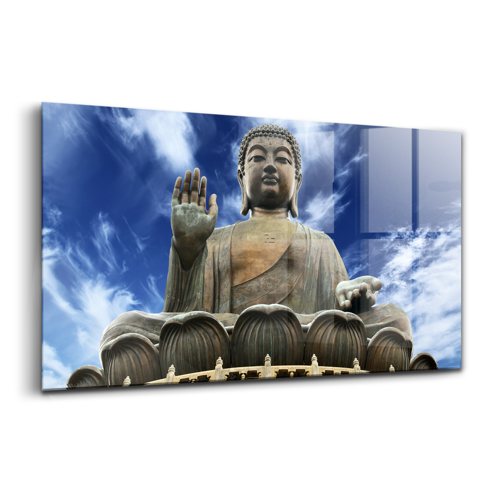 Tablou de sticlă Tian Tan Buddha în Hong Kong