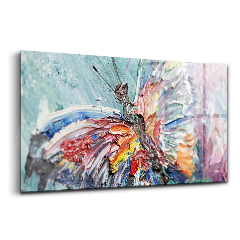 Tablou de sticlă Prim-plan al unei opere de artă în ulei