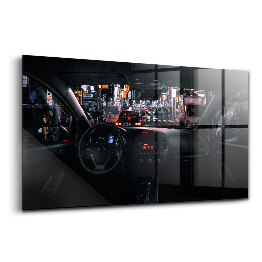 Tablou din sticlă Mașină în Tokyo