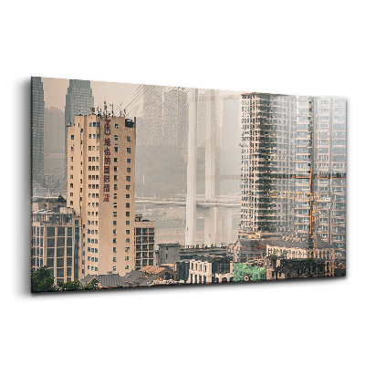 Tablou pe sticlă orașul vechi Chongqing