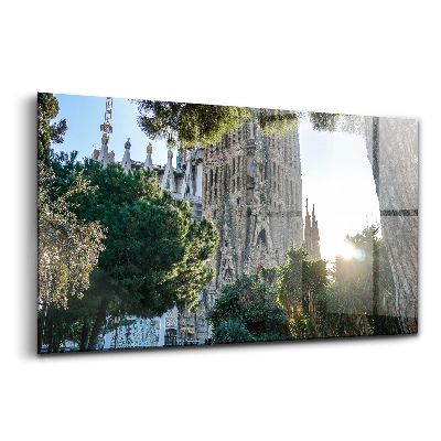 Tablou din sticlă Parcul Sagrada Familia Barcelona