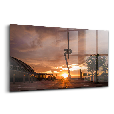 Tablou pe sticlă Parcul Olimpic din Barcelona