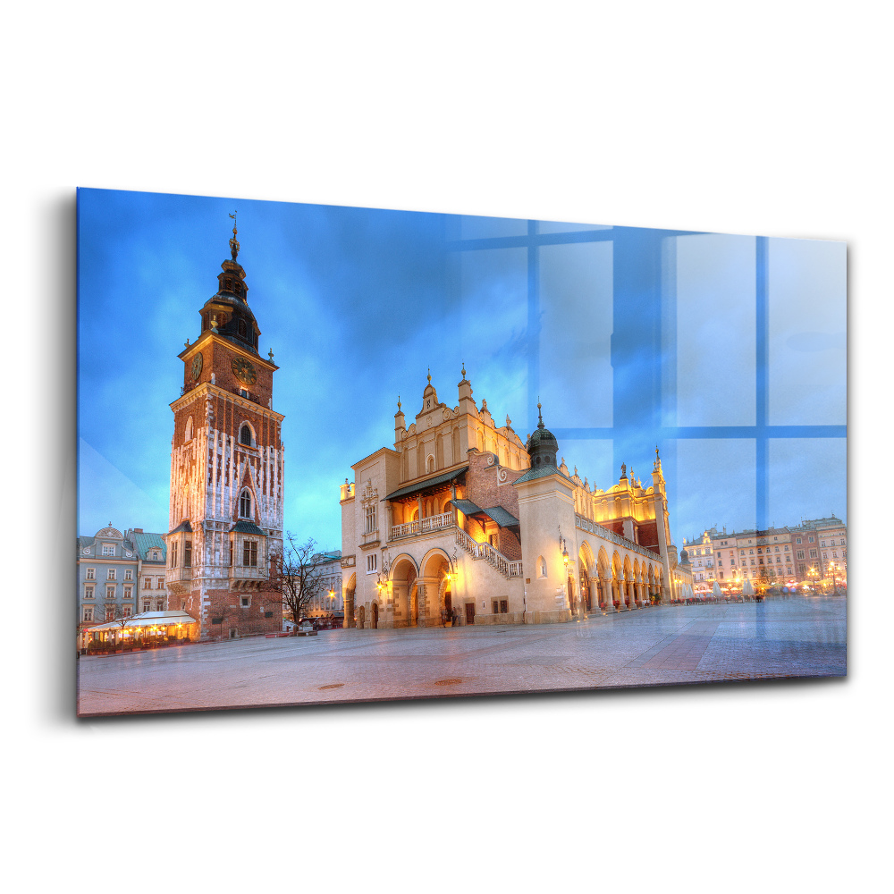 Tablou de sticlă Piața Principală din Cracovia