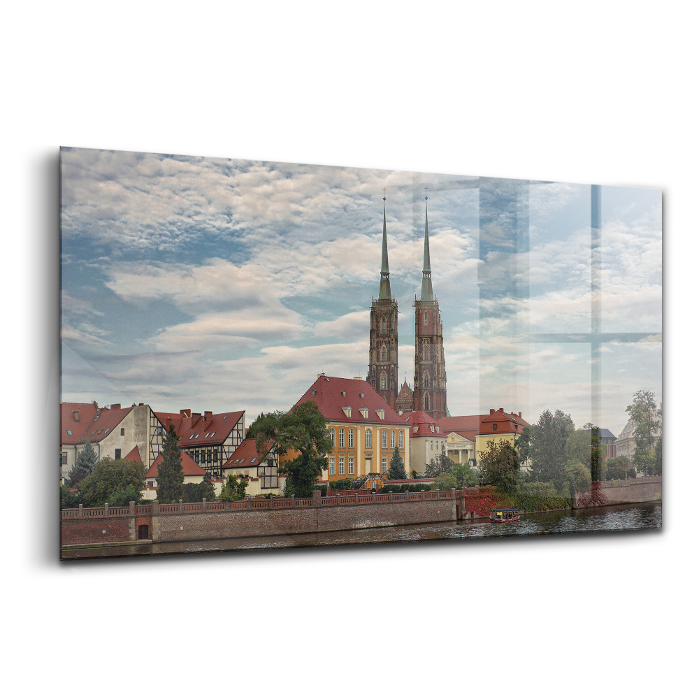 Tablou pe sticlă Biserica din Wroclaw