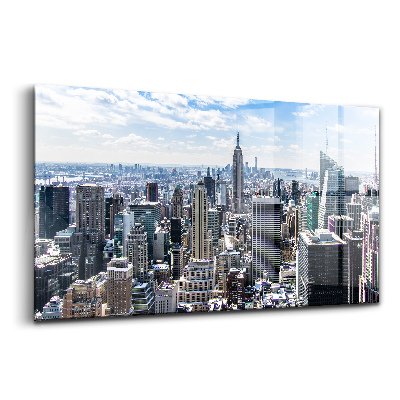 Tablou pe sticlă Clădirea Empire State din New York