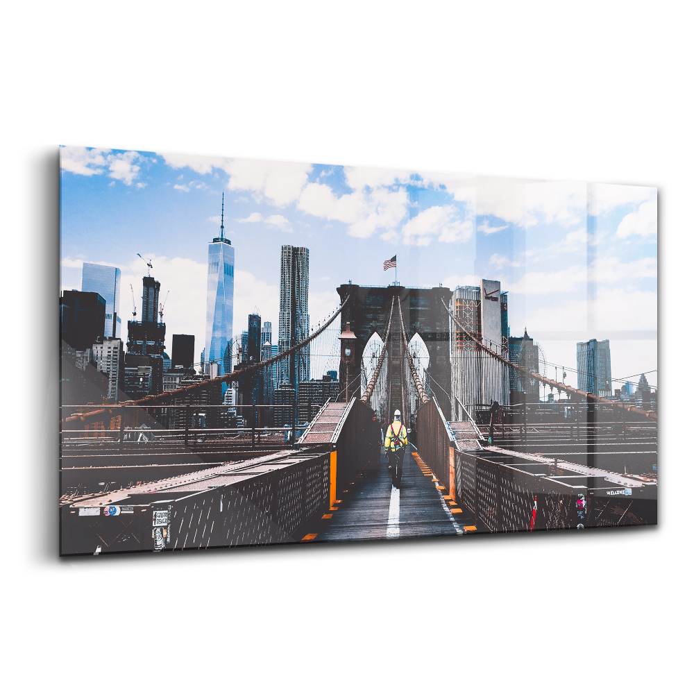 Tablou din sticlă Podul Brooklyn, New York