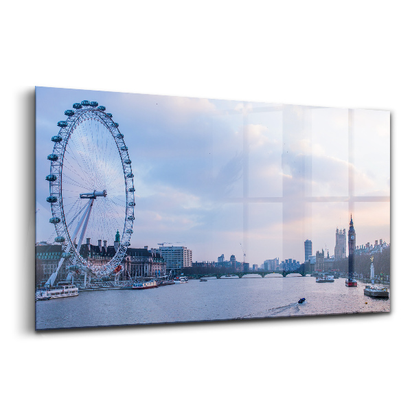 Tablou de sticlă Panorama orașului London Eye