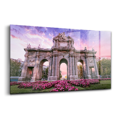 Tablou sticlă Uși Alcala Madrid Spania