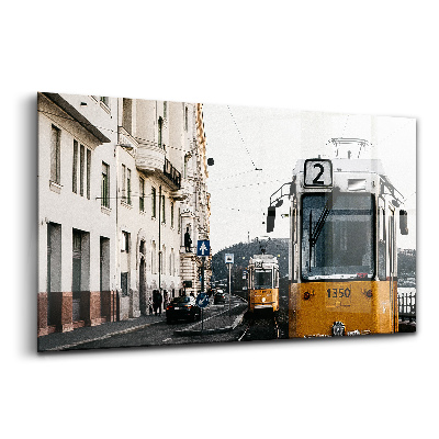 Tablou pe sticlă Tramvaiul din Budapesta