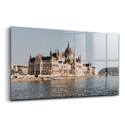 Tablou sticlă Clădirea Parlamentului din Budapesta