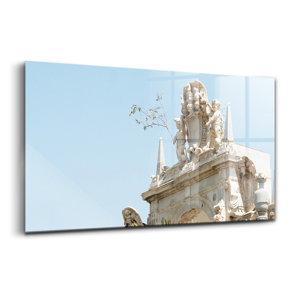 Tablou de sticlă Fântâna Giganților din Napoli