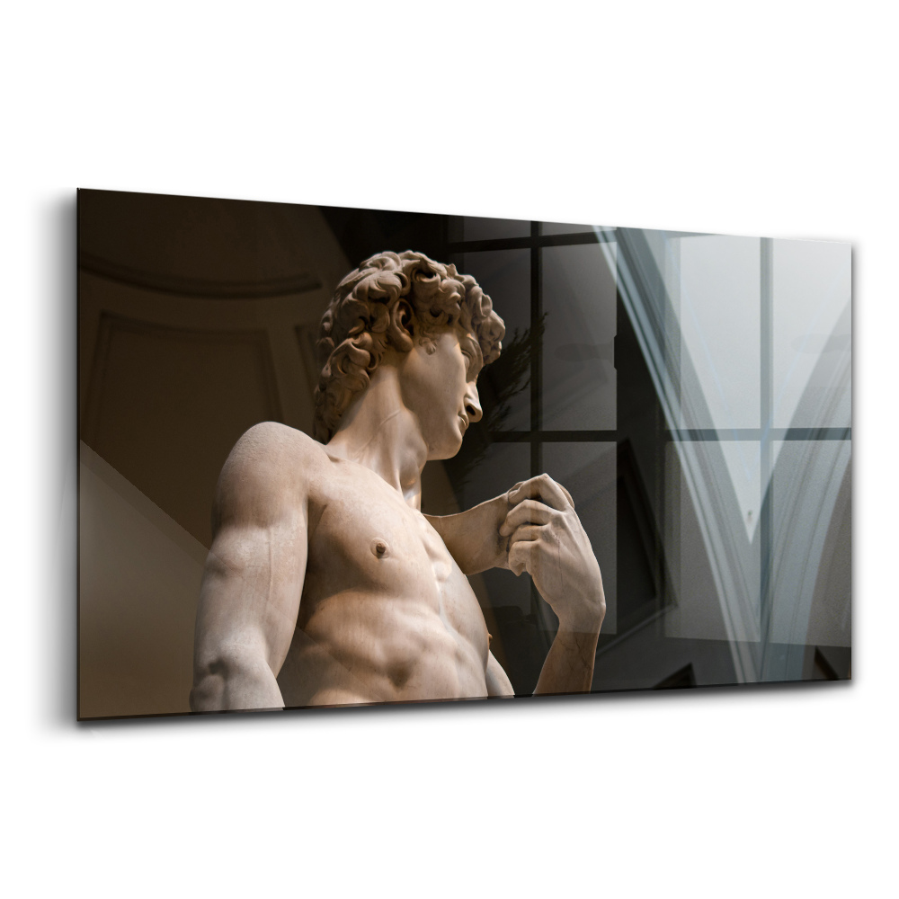 Tablou din sticlă Sculptura lui David de Michelangelo