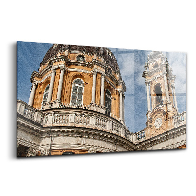 Tablou sticlă Catedrala istorică din Torino