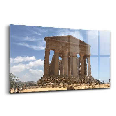 Tablou sticlă Templu în Sicilia, Italia