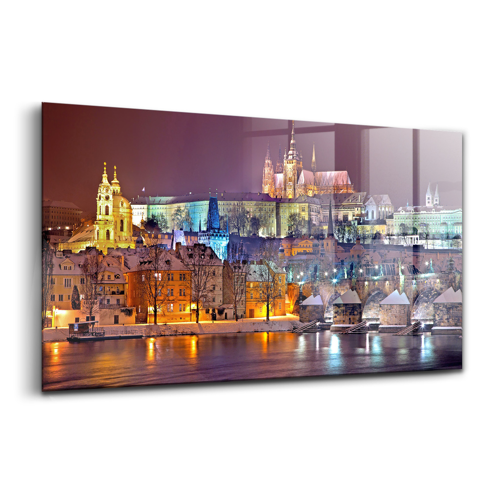 Tablou sticlă Cartierul Castelului din Praga