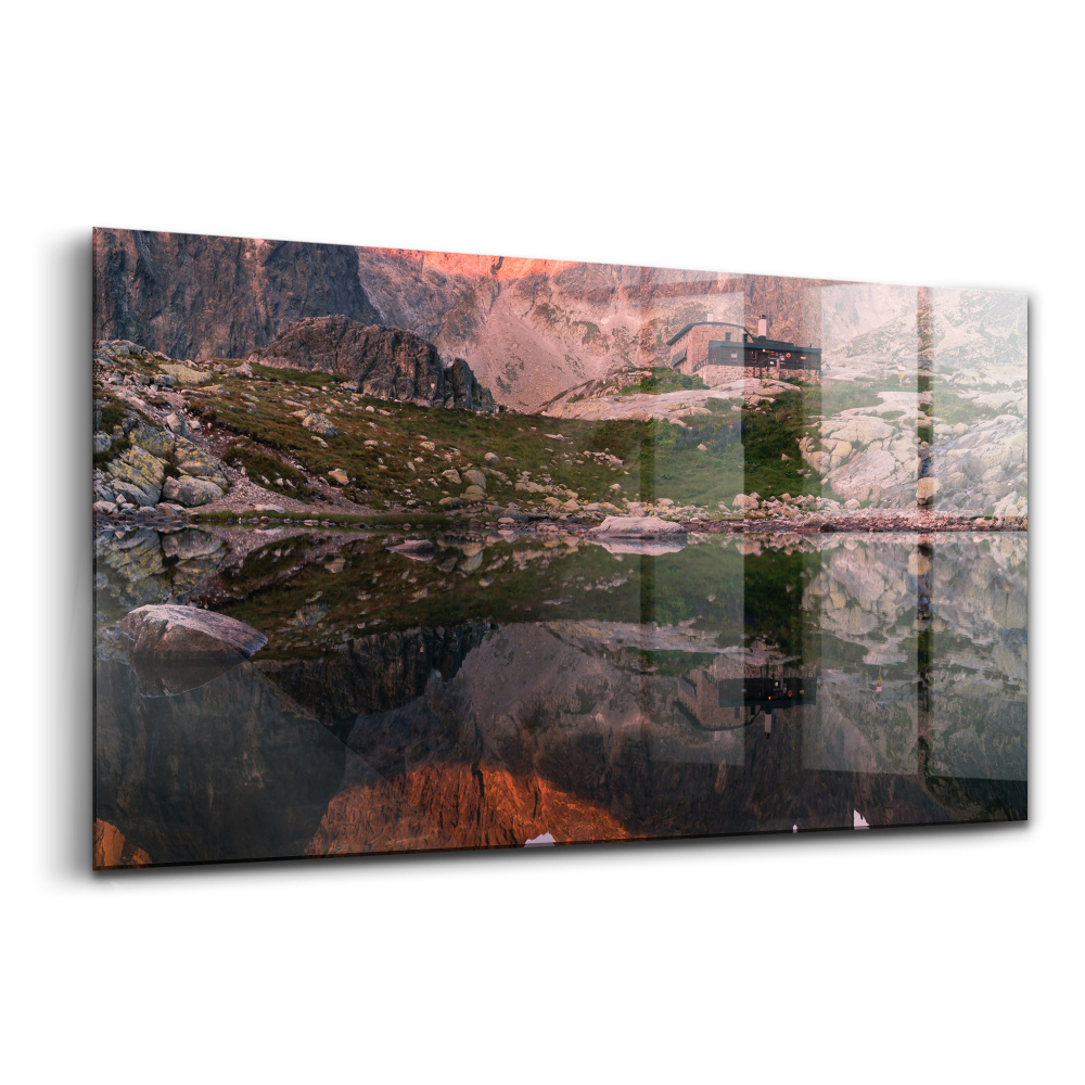 Tablou de sticlă Iazul de munte Slovacia