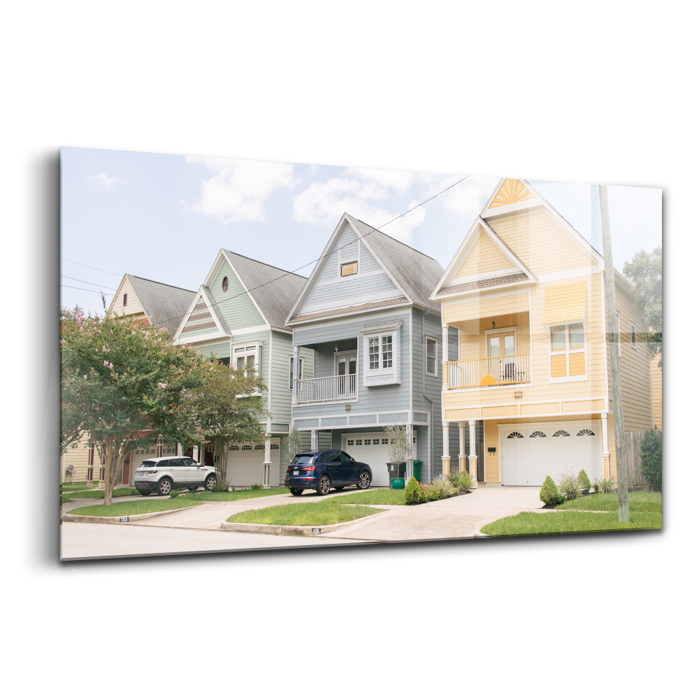 Tablou din sticlă Case în Houston