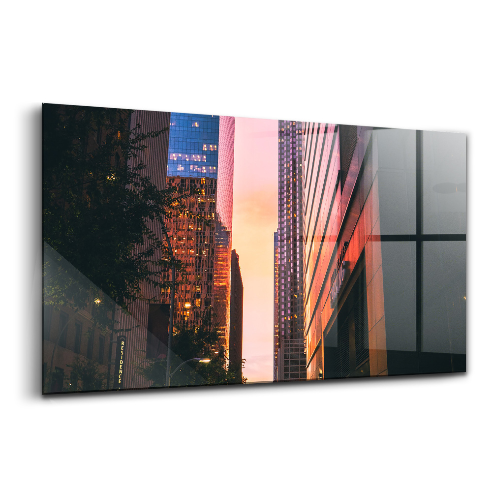 Tablou sticlă Stradă goală în Houston