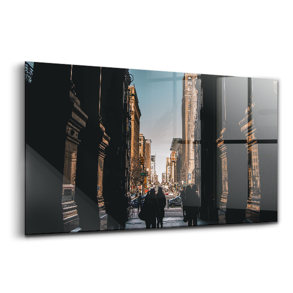 Tablou sticlă Vedere stradală