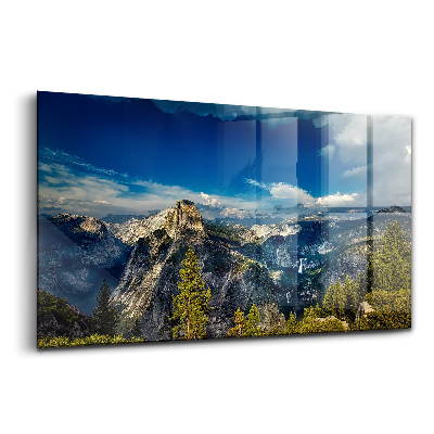 Tablou sticlă Vârfuri de munte