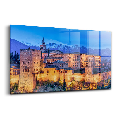 Tablou pe sticlă Zidurile Andaluziei din Granada