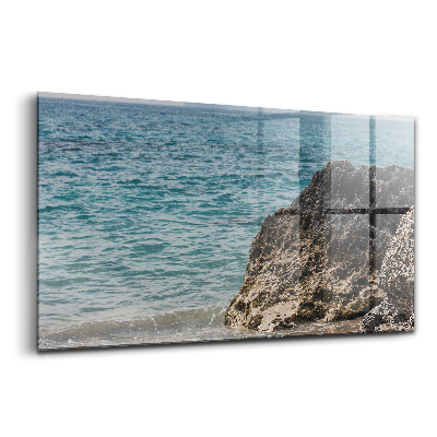 Tablou sticlă Vedere asupra Mării Mediterane