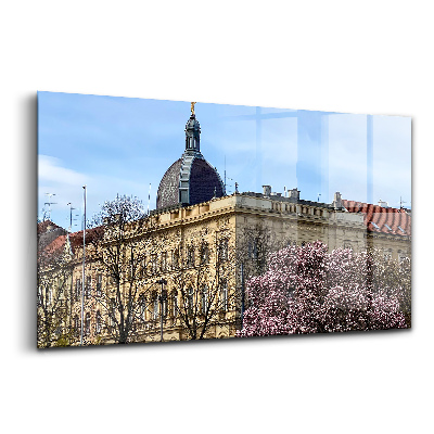 Tablou pe sticlă Biserica din Zagreb