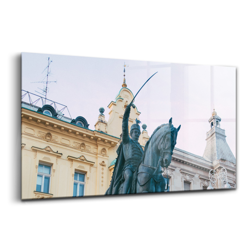 Tablou sticlă Monumentul lui Josip Jelačić