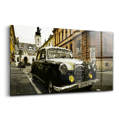Tablou din sticlă Mercedes vechi în Zagreb
