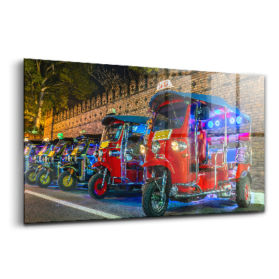 Tablou de sticlă Taxi tuk-tuk în Thailanda