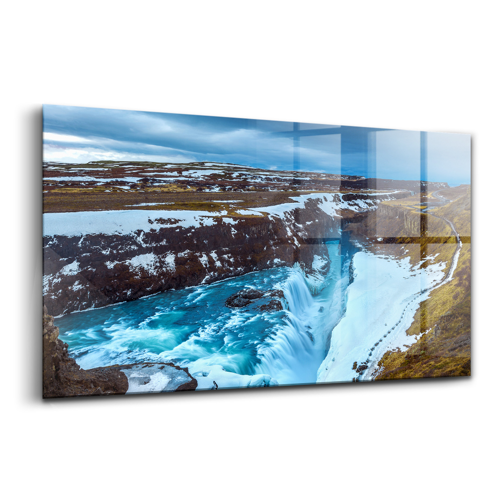 Tablou din sticlă Cascada Gullfoss din Islanda