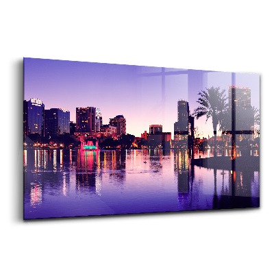 Tablou pe sticlă Orizontul orașului Orlando