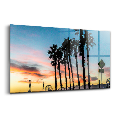 Tablou din sticlă Debarcaderul Santa Monica