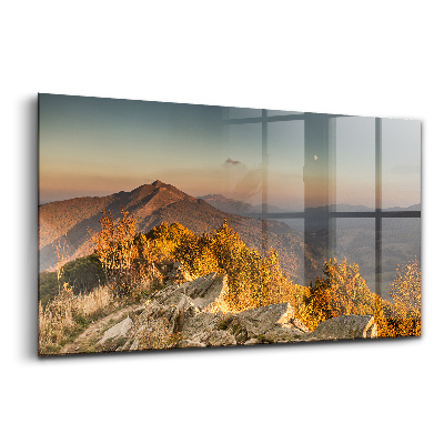 Tablou de sticlă Munții Bieszczady