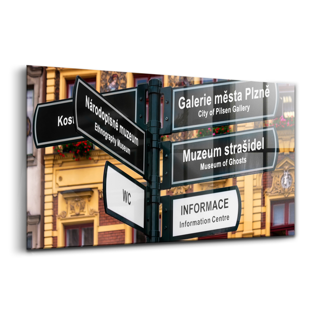 Tablou de sticlă Indicator Pilsen