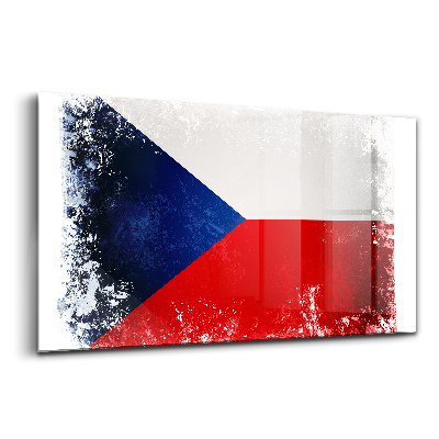 Tablou sticlă steagul ceh