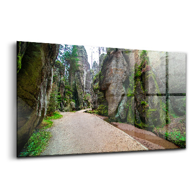 Tablou din sticlă Orașul rock din Republica Cehă