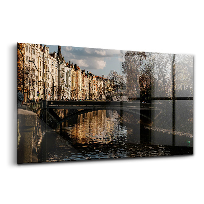 Tablou din sticlă Panorama Pragăi