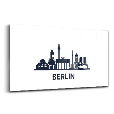 Tablou de sticlă Ilustrație a orașului Berlin