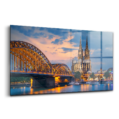 Tablou pe sticlă Vedere a primăriei