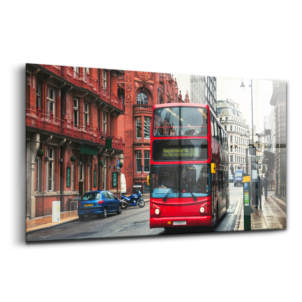 Tablou de sticlă Autobuz Birmingham Marea Britanie