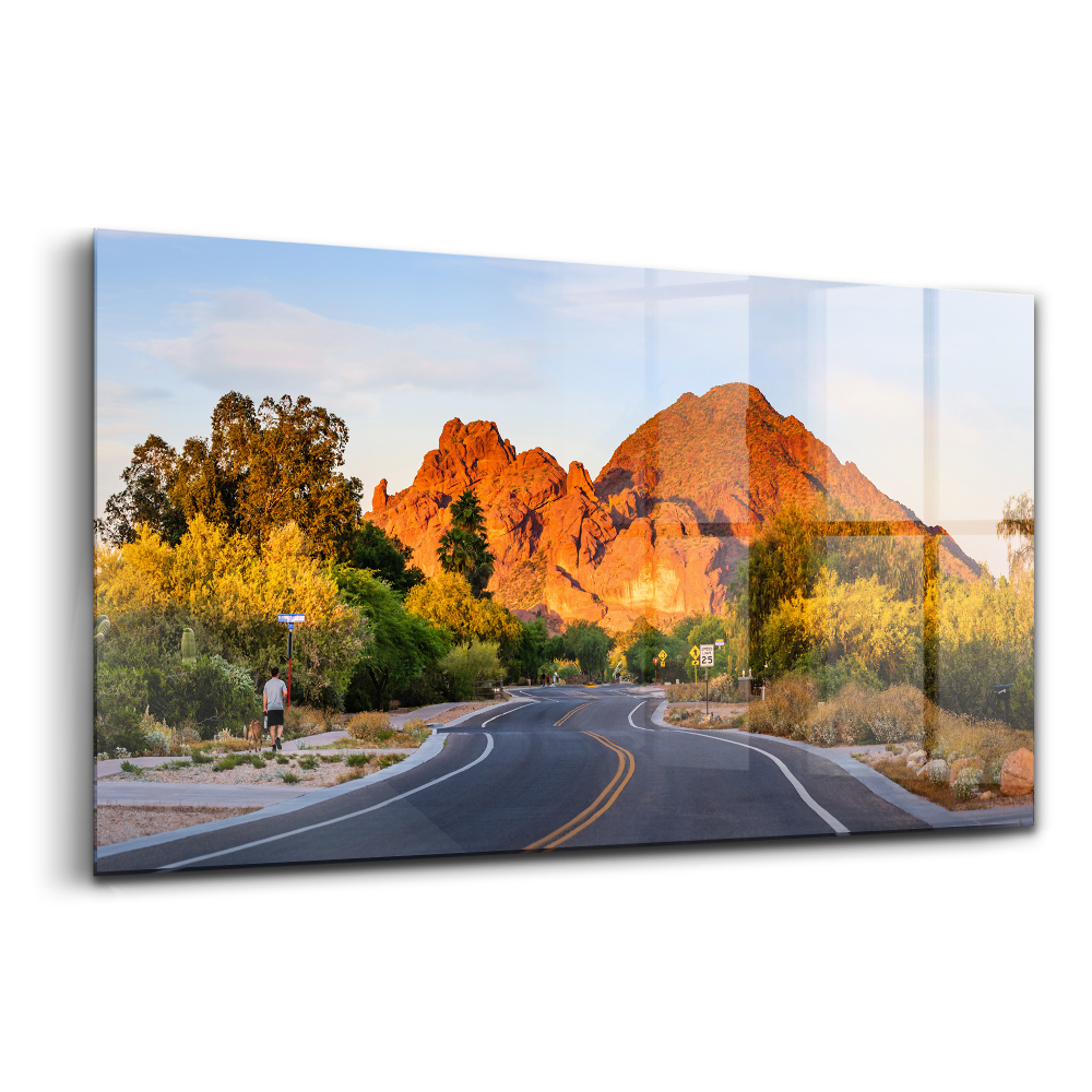 Tablou de sticlă Vedere a Muntelui Camelback