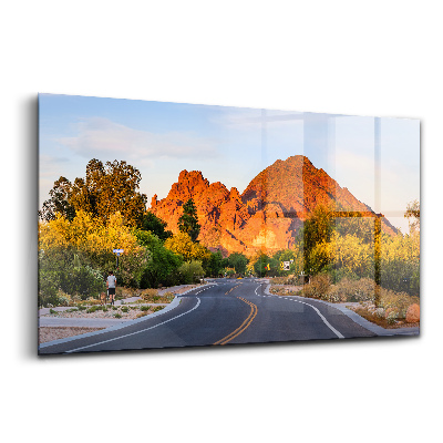 Tablou de sticlă Vedere a Muntelui Camelback